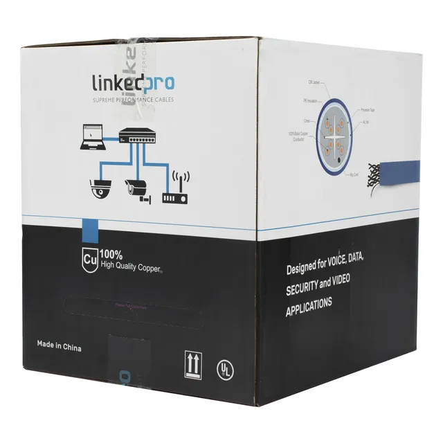 Bobina De Cable De 305 Metros Cat6+ Blindado F/utp, Cm, Cali