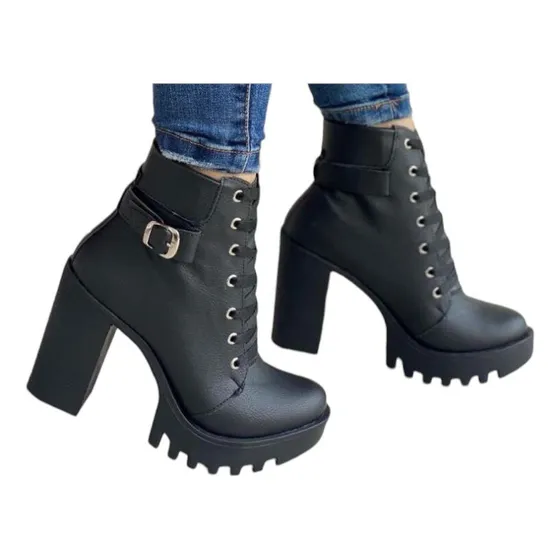 Bota Rockera Calzado Casual Mujer