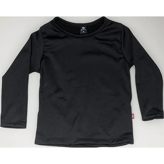 Remera Térmica Unisex Para Bebés - Guimel Kids Negro Liso 4 Lisa