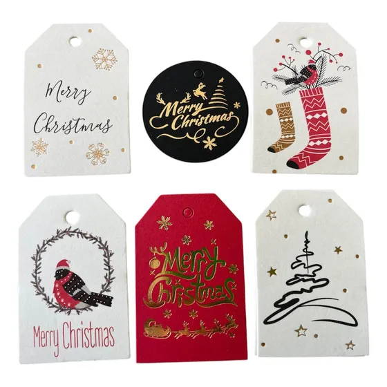 Tarjetas De Navidad Para Regalos Pack De 12 Unidades