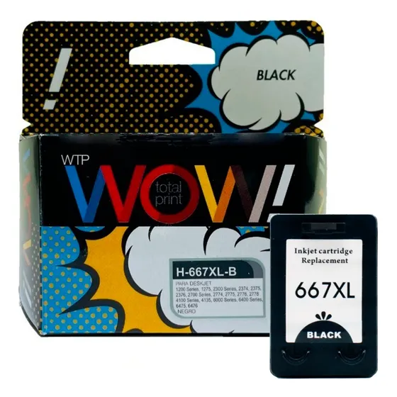 Cartucho 667xl Negro Para Impresora 1275 2375 2376 2775 2875