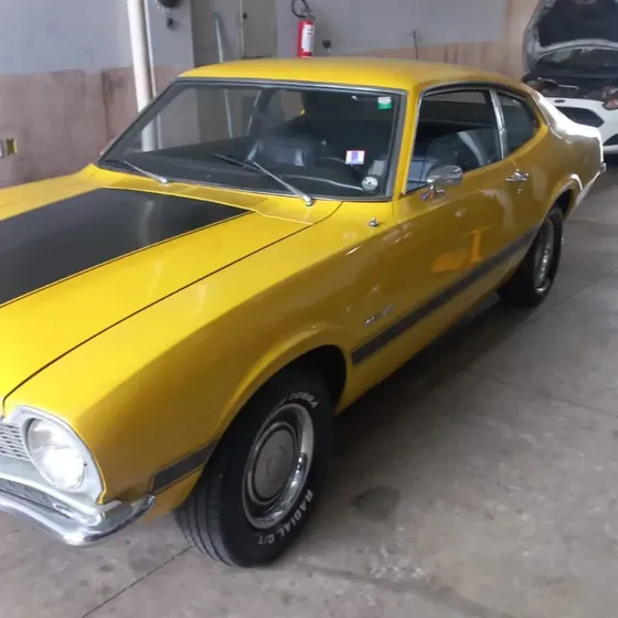 Ford Maverick Super Luxo Coupé 6 Cilindros 1974 Placa Preta