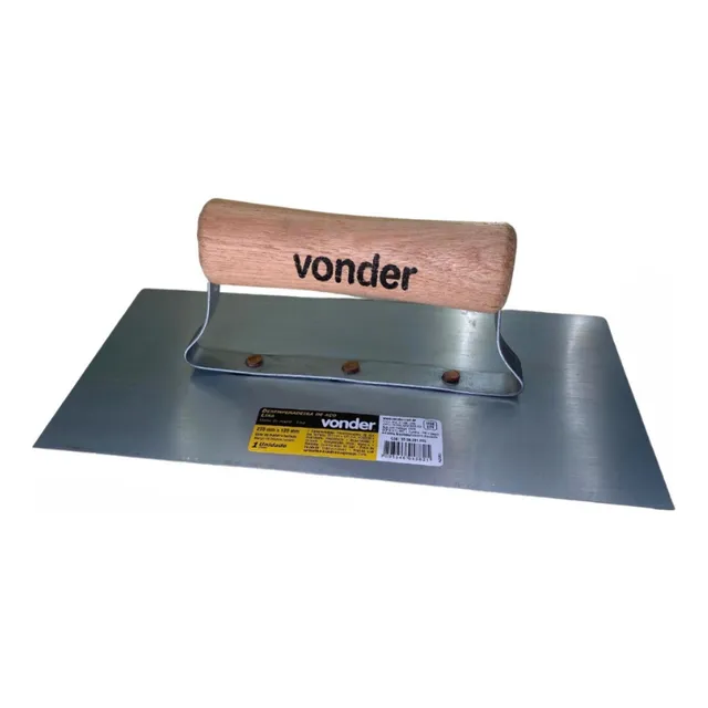 Desempenadeira De Aço, Lisa, Fechada, 255 Mm X 120 Mm Vonder