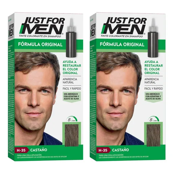 Tintura En Shampoo Just For Men Fórmula Original X2