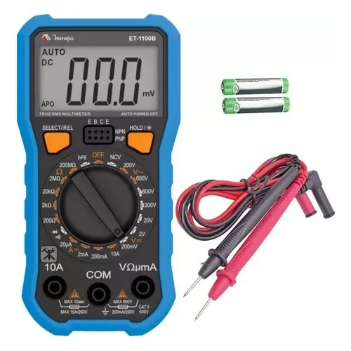 Multimetro Digital Minipa Et-1100b Portátil Profissional