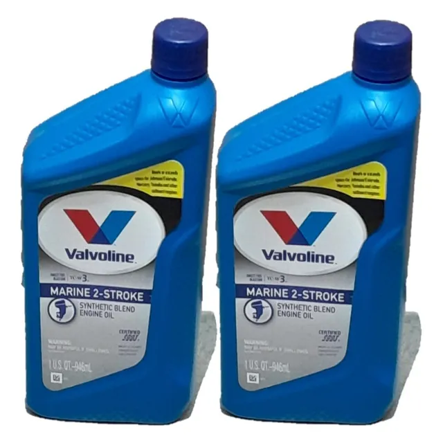 Aceite Náutico Valvoline 2t Tc-w3 Made In Usa 2envases