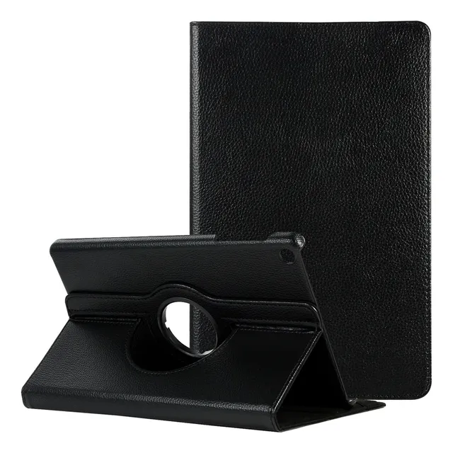 Funda Para Huawei Mediapad T5 10 10.1  Giratoria Negra