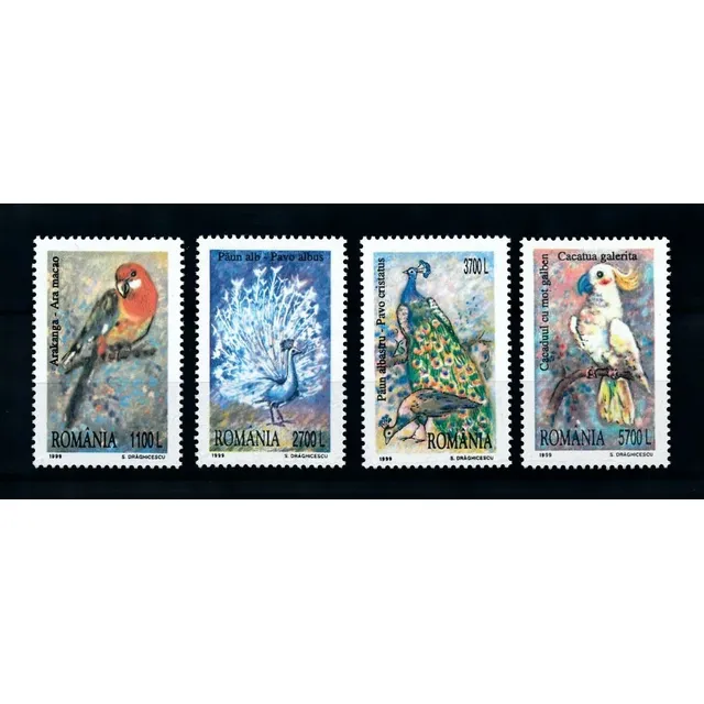 Estampillas Rumania 1999 - Aves Exóticas