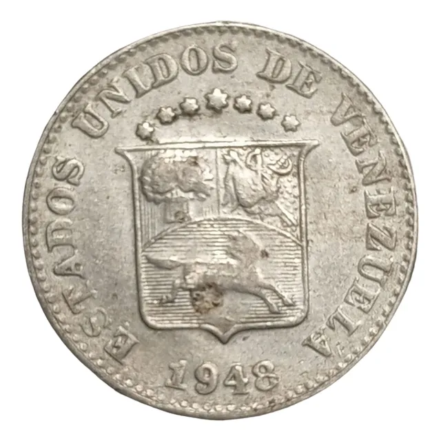 Moneda Venezuela 1948 5 Centimos   Puya   Bonita