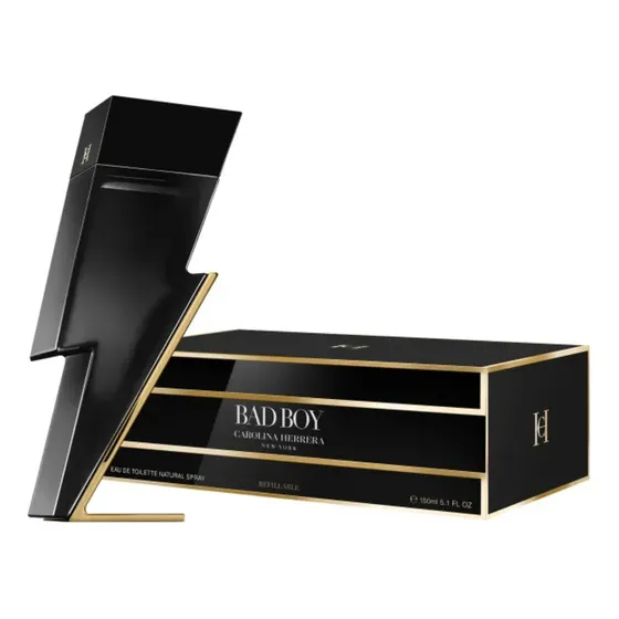 Carolina Herrera Bad Boy Edt Refilavel - Perfume Masculino 150ml