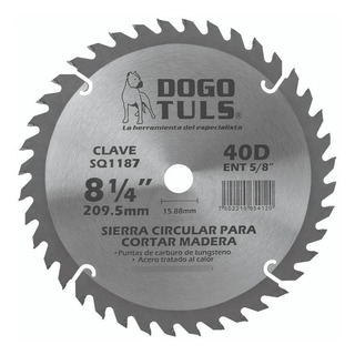 Sierra Circular Para Madera 8 - 1/4 40d Entrada 5/8 Sierra Circular Para Madera 8 - 1/4 40d Entrada 5/8