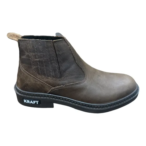 Botas De Cuero Elastizadas - Kraft Crazy Horse