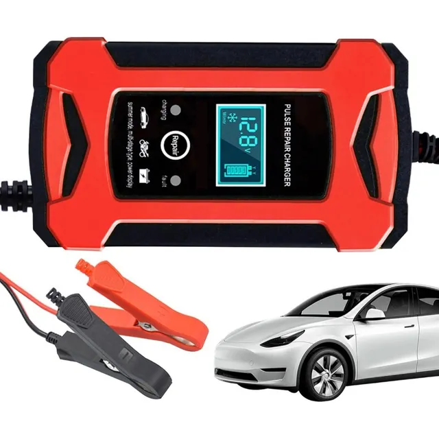 Cargador De Bateria Inteligente Carro Moto 12v