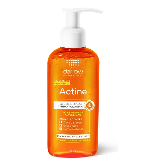 Gel De Limpeza Dermatológico Actine Com Vitamina C 140g Darrow