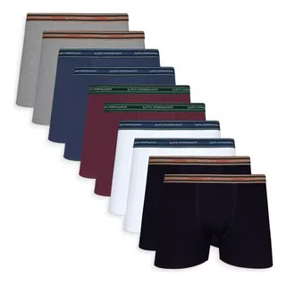 Kit 10 Cuecas Boxer Lupo Adulto AlgodĂŁo - 523 Kit 10 Cuecas Boxer Lupo Adulto AlgodĂŁo - 523
