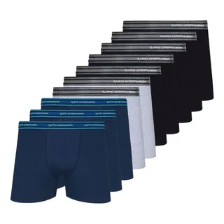 Kit 10 Cuecas Lupo Boxer Masculinas Atacado Box 523 AlgodĂŁo Kit 10 Cuecas Lupo Boxer Masculinas Atacado Box 523 AlgodĂŁo