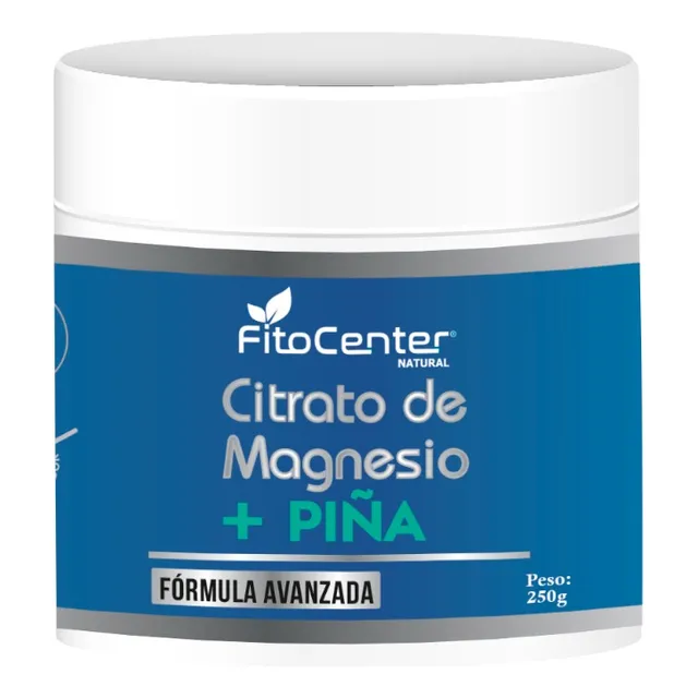 Citrato De Magnesio Fitocenter Natural Sabor 250g