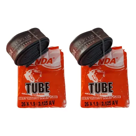 Kit 2 Camaras De Ar Bicicleta Bike Aro 26 - Bico Grosso Tipo Da Válvula Schrader