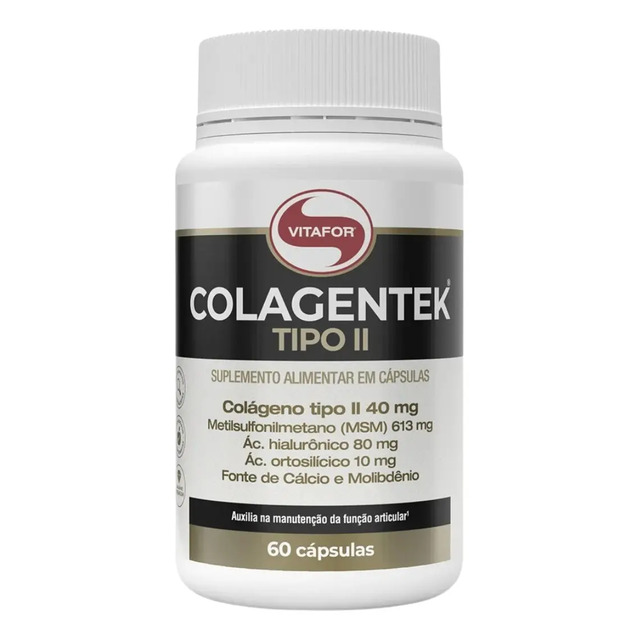 Colagentek Tipo Ii Colágeno Tipo 2 Vitafor 60 Cápsulas Neutro