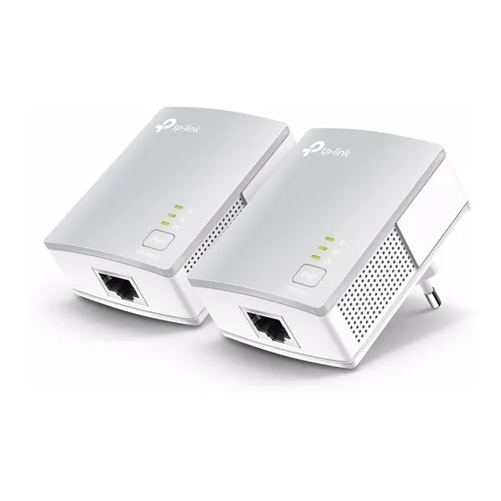 Adaptador powerline TP-Link branco/cinza kit x 2 unidades
