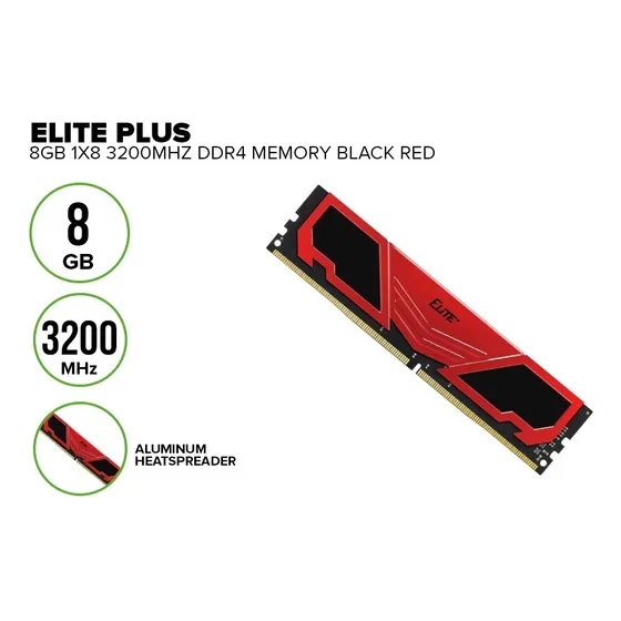 Memoria Ddr4 Team Elite Plus De 8 Gb, 1x8, 3200 Mhz,