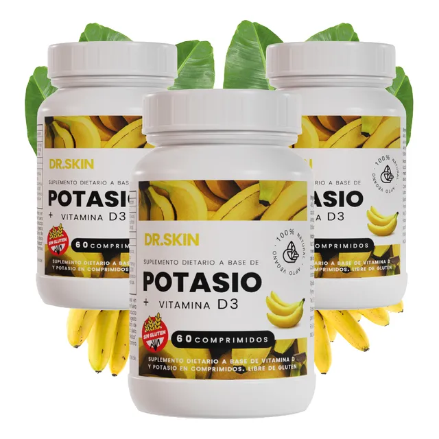 Potasio Citrato 180 Comprimidos Concentrado Sin Tacc Vegano