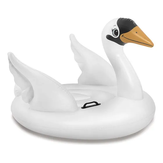 Flotador Inflable Cisne Para Niños Montable 2 Asas Intex