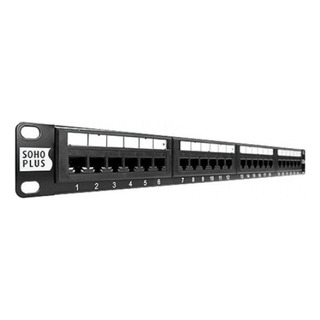 Patch Panel Cat .5e 24p Soho Plus - AcessĂłrio Para Servidor Patch Panel Cat .5e 24p Soho Plus - AcessĂłrio Para Servidor