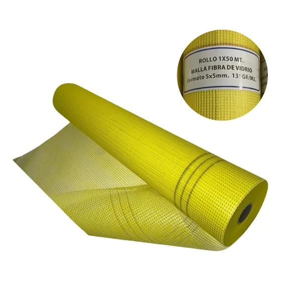 Malla Eifs Fibra De Vidrio Para Refuerzo Estucos 1x50mt