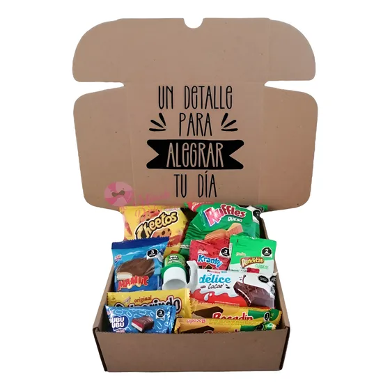 Caja De Dulces Regalo Sorpresa Original Con Frase A Elegir