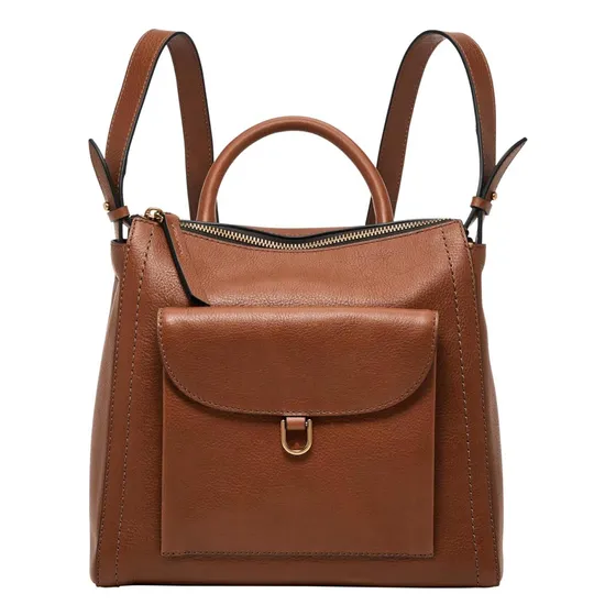 Fossil Parker Litehide Mini Mochila De Cuero Para Mujer, Ma