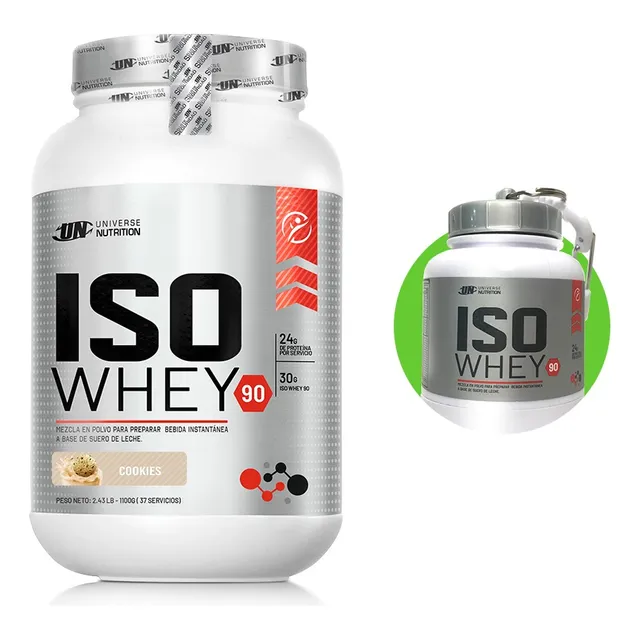 Proteina Iso Whey 1.1kg Cookies Un + Porta Proteina