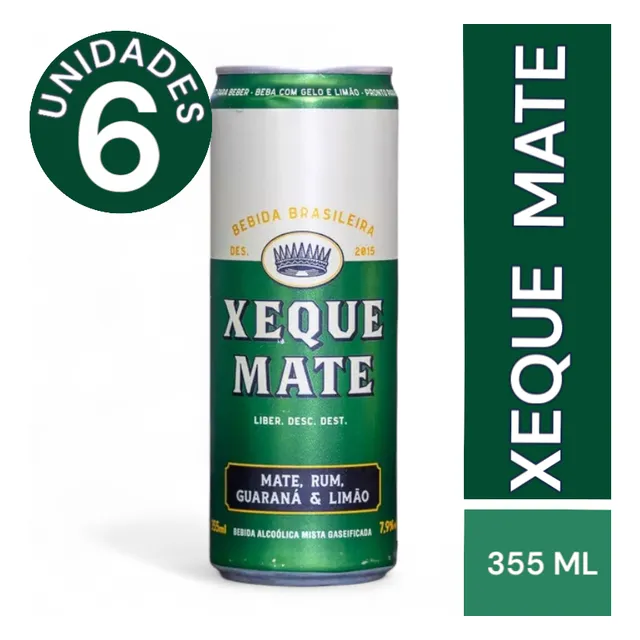 Xeque Mate - Kit 6 Unidades - 355ml - Draft Saboroso Limão