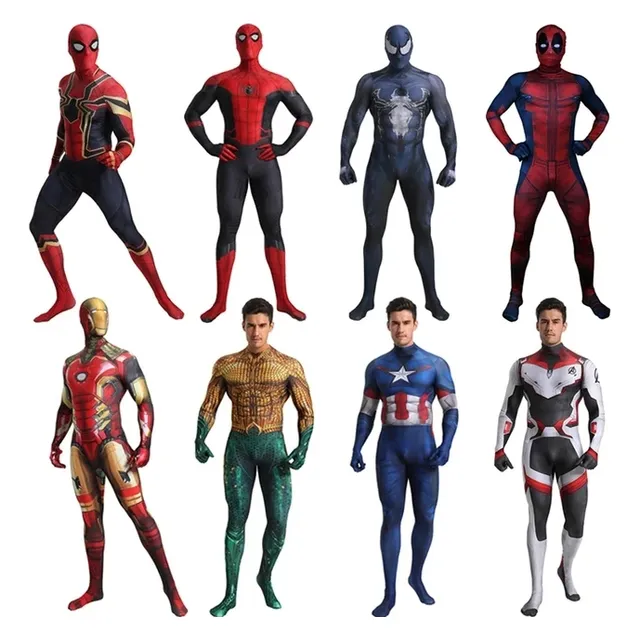 Trajes Cosplay Spiderman, Superman, Venom