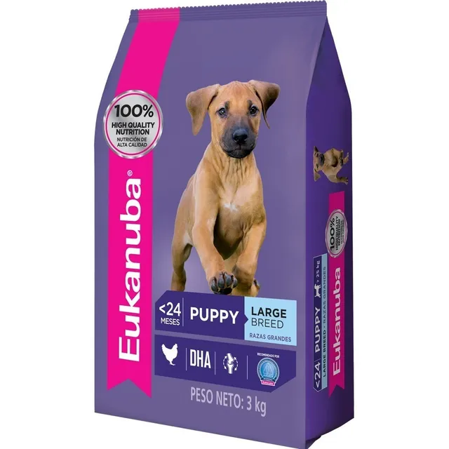 Comida Perro Eukanuba Cachorro Razas Grandes 3kg de pollo