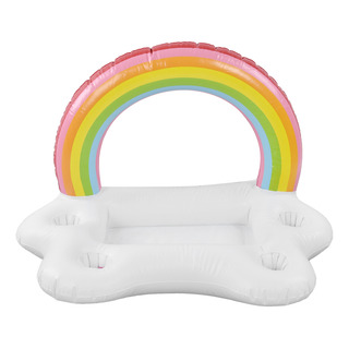Soporte Inflable Para Bebidas Flotante Con Forma De Arcoíris Soporte Inflable Para Bebidas Flotante Con Forma De Arcoíris