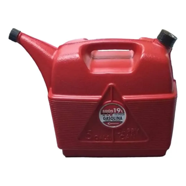 Bidon De Gasolina De 19 Litros Color Rojo (5 Galones)