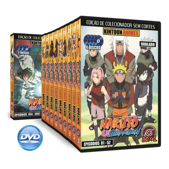 Naruto Shippuuden Completo Em Dvd + Todos Filmes + Ovas