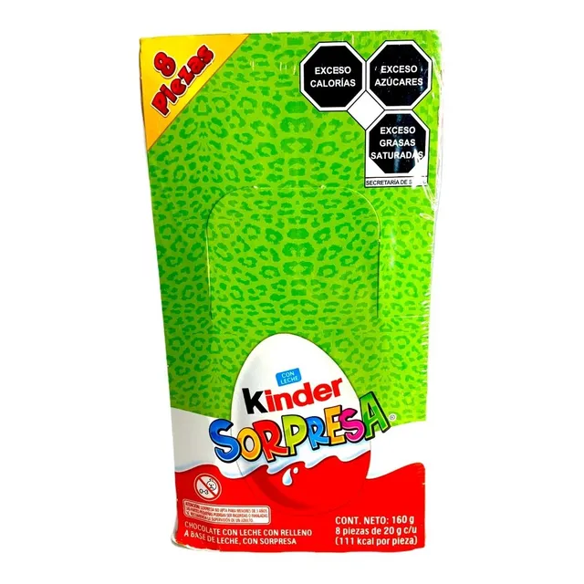 Kinder Sorpresa Paquete Con 8 Huevitos Animalitos Sorpresa
