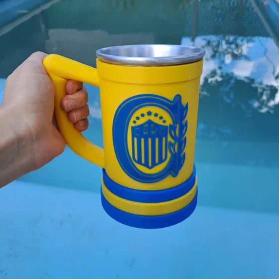 Vaso Rosario Central 500ml Aluminio Fernet