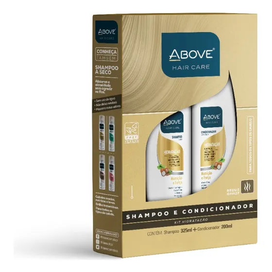 Kit Shampoo + Condicionador Feminino Hidratação 325ml Above