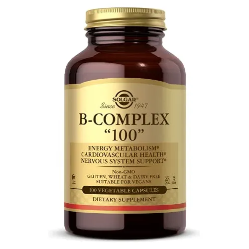 Solgar B-complex 100, 100 Cápsulas Vegetales - Heart Qnv8p