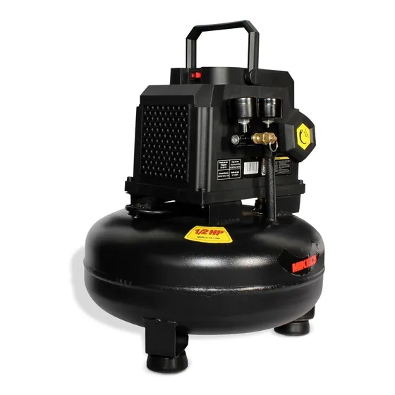 Compresor Aire 1/2 Hp Libre Aceite 3 Gal Mikels 12 Litros Color Negro Frecuencia 0 MHz