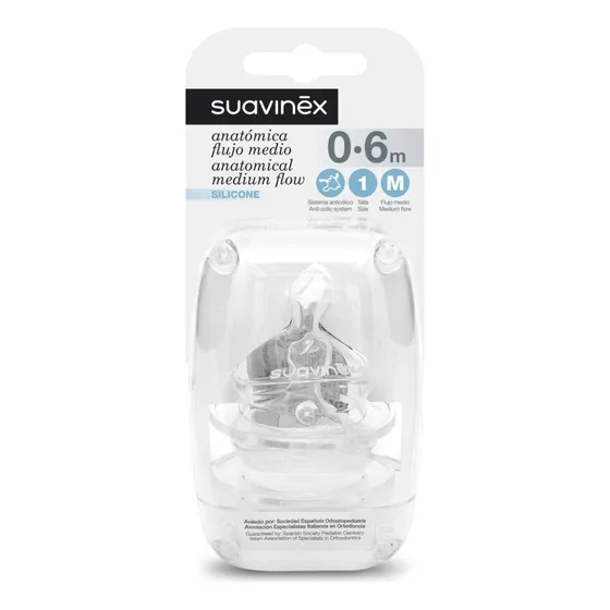 Tetina para mamadera Suavinex Anatómica
