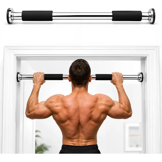 Barra Fixa Para Musculação Exercicios Costas De Porta Parede