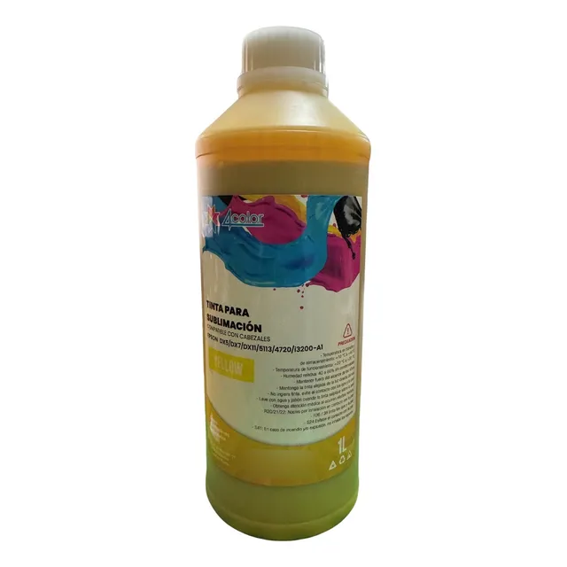 Tinta De Sublimación Yellow Dx5/dx7/dx11/5113/4720/i3200 A1 