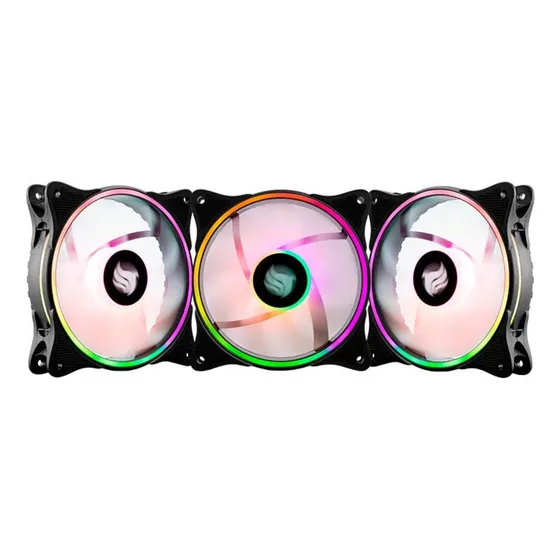 Kit Ventoinhas Pichau Dual Ring P1, Argb, 3x120mm, Preta