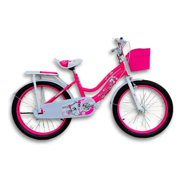 Bicicleta Kioto Niña Rodado 20 Cuadro Acero Con Canasto