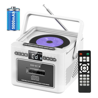 Reproductor De Cd Boombox Jazmm Con Bluetooth, Casete Y Radi Reproductor De Cd Boombox Jazmm Con Bluetooth, Casete Y Radi