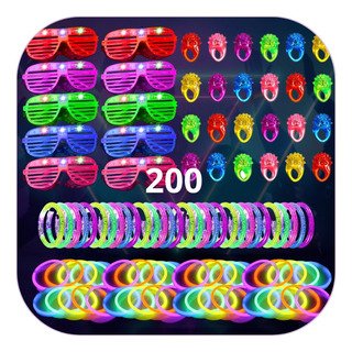 Fiesta Navidad Luminosa Batucada Pulseras Lentes Anillos Led Fiesta Navidad Luminosa Batucada Pulseras Lentes Anillos Led